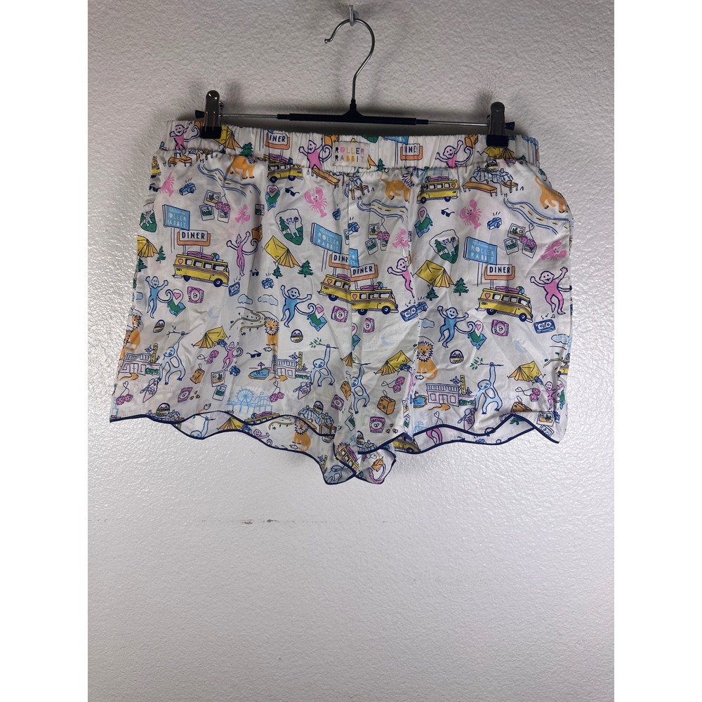 Roller Rabbit x Target Women Pajama Boxer Shorts Multi Novelty Print Large NWT